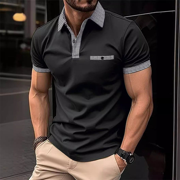 Theodore | Men's Stylish Contrast Collar Polo Shirt