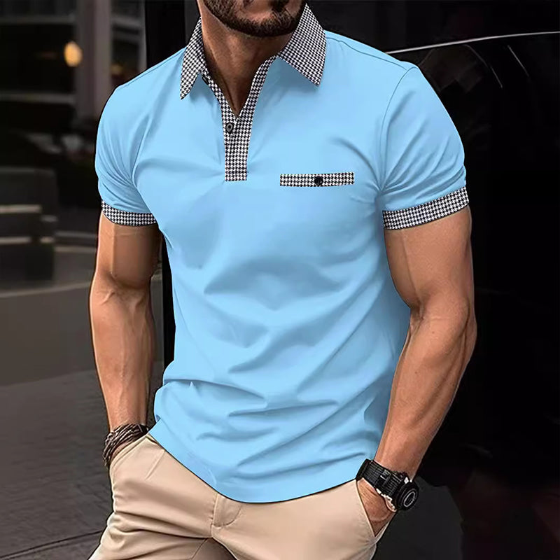 Theodore | Men's Stylish Contrast Collar Polo Shirt