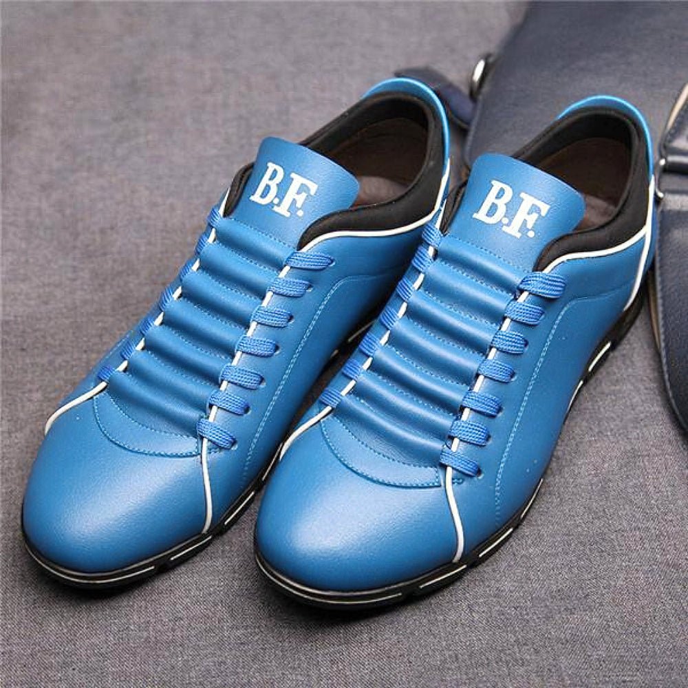Conrad | Men's Casual Lace-Up Sneakers with Decorative Stitching