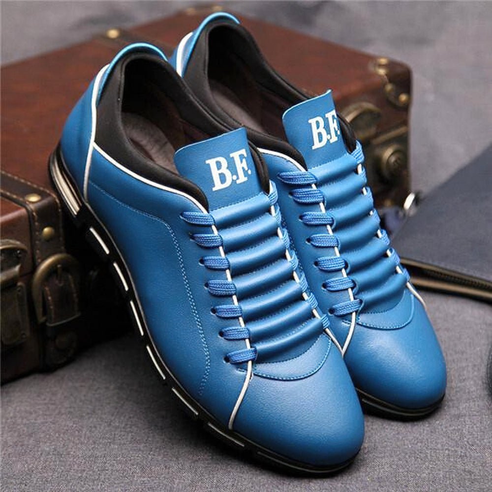 Conrad | Men's Casual Lace-Up Sneakers with Decorative Stitching