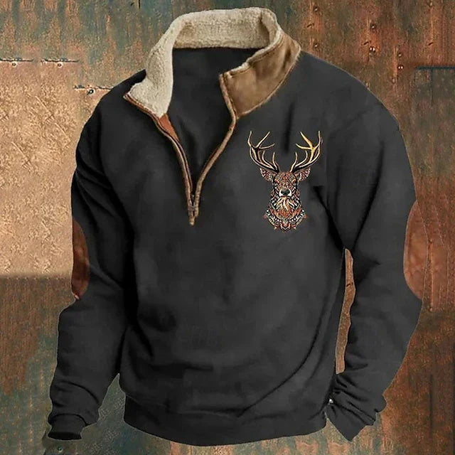 Men's Quarter-Zip Pullover Sweater