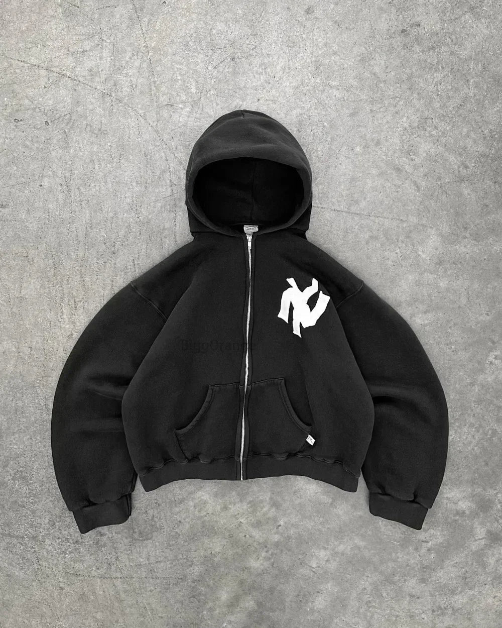 Women's Oversized Y2K Hoodie – Abstract Art Design
