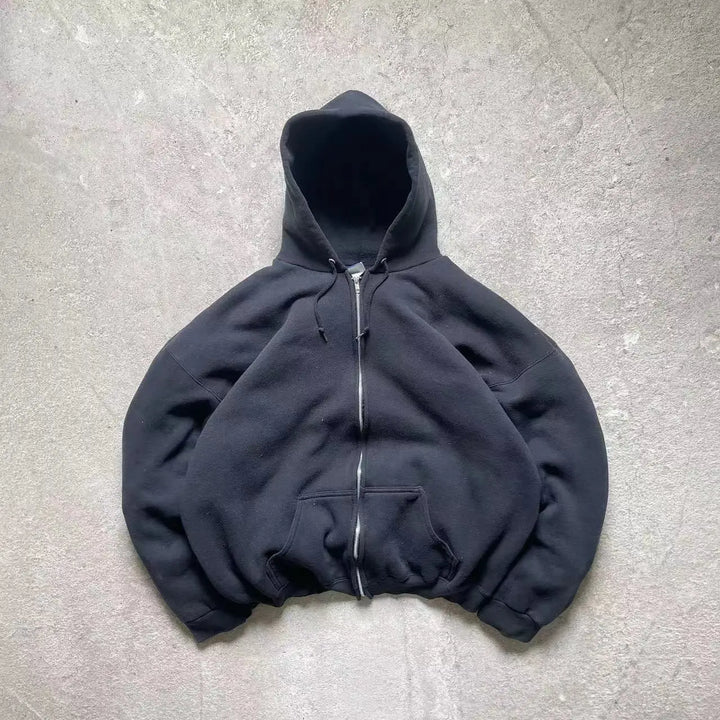 Women's Oversized Y2K Hoodie – Abstract Art Design