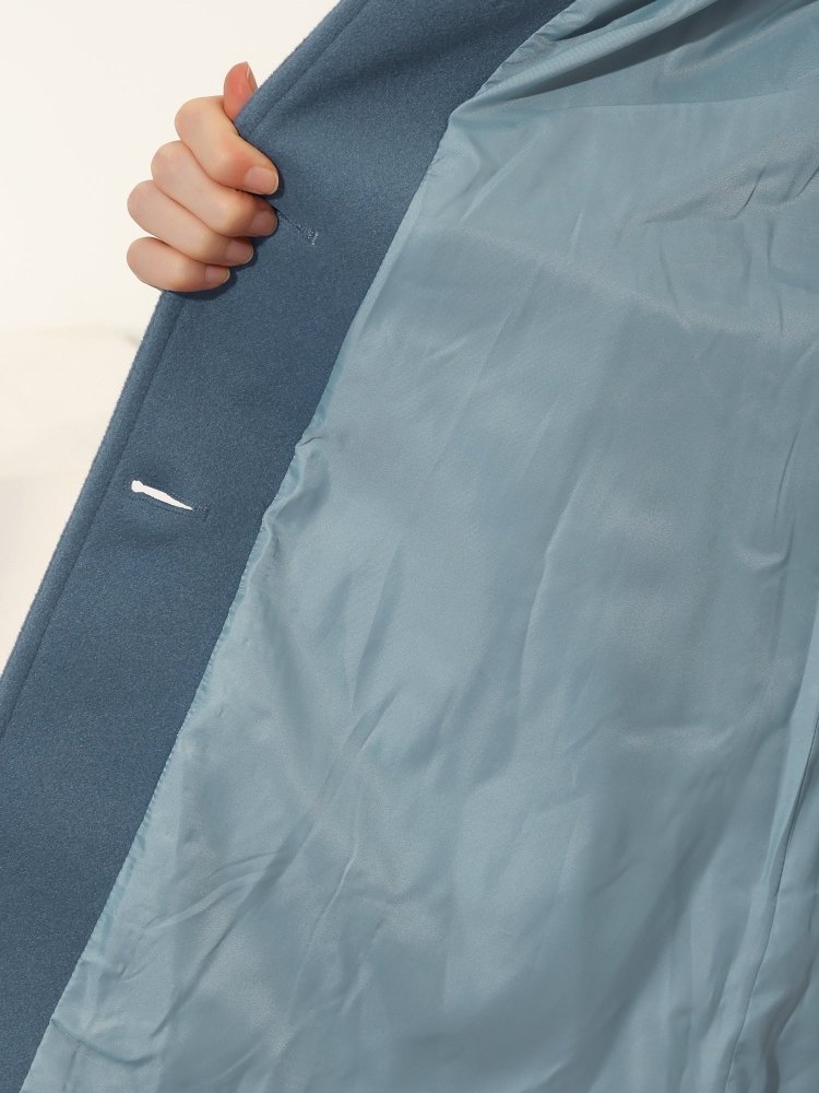 Women's Winter Coat with Single-Button Closure