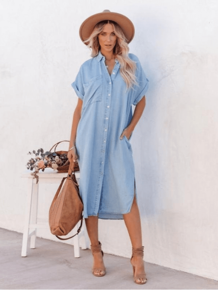 Valerie | Women's Button-Up Midi Dress