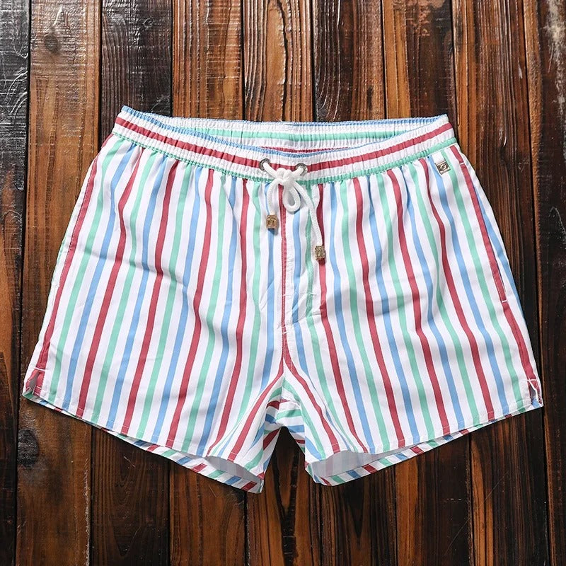 James | Men's Striped Swim Shorts - Stylish & Comfortable