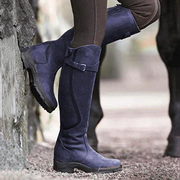 Women's Stylish Waterproof Knee High Boots with Grip Sole