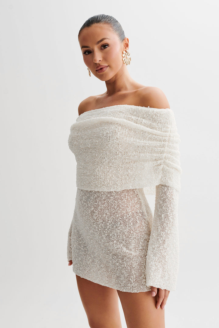 Veronica | Women's Off-Shoulder Fitted Mini Dress