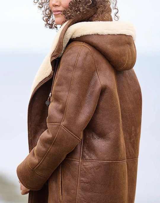 Women's Warm Lightweight Long Down Jacket for Winter
