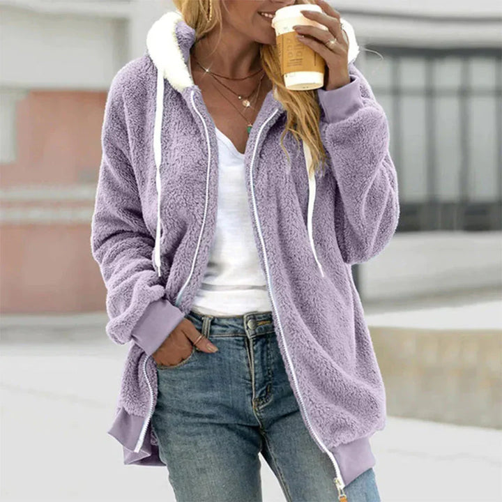 Women's Cozy Hooded Plush Vest