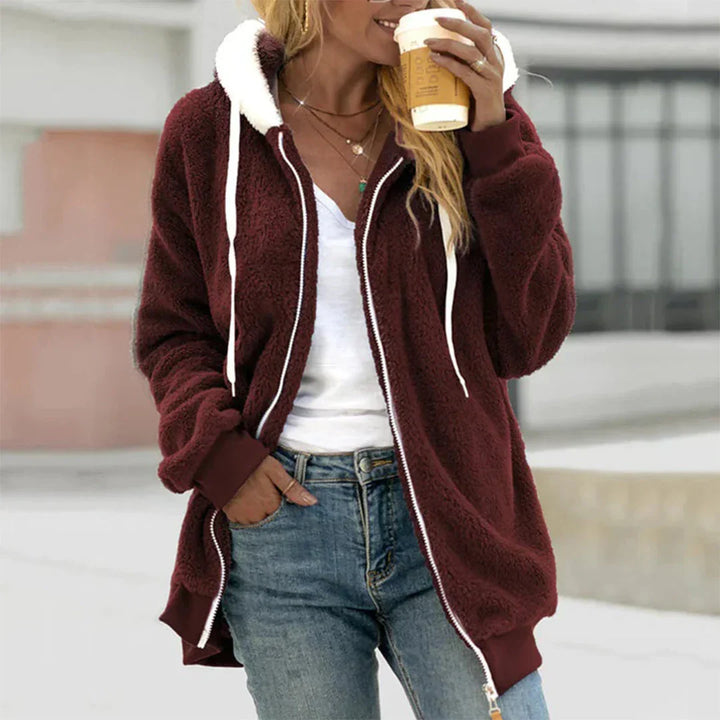 Women's Cozy Hooded Plush Vest