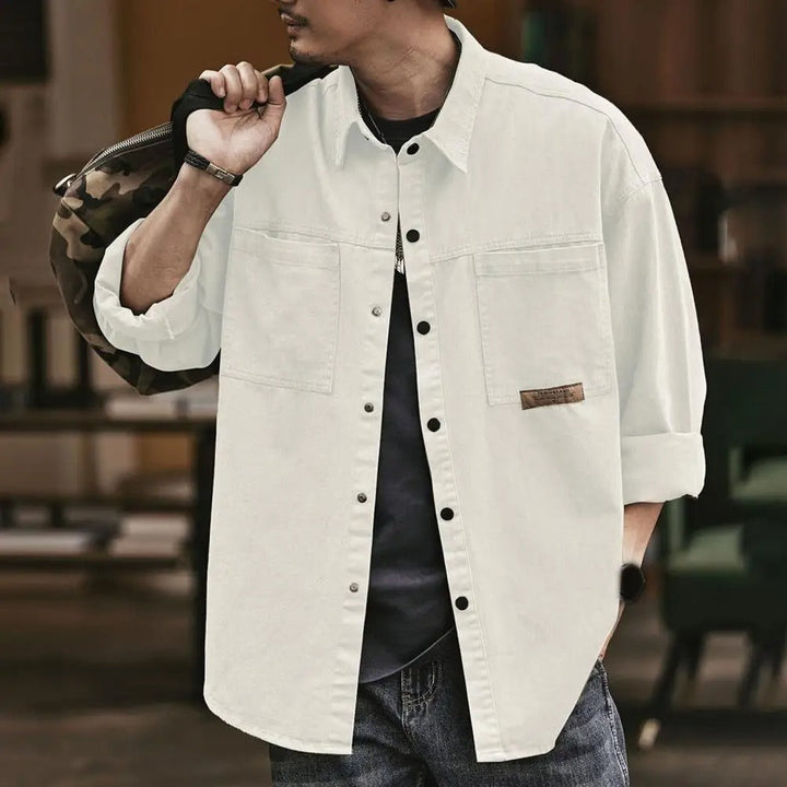 Wayne | Men's Casual Long Sleeve Button-Up Shirt