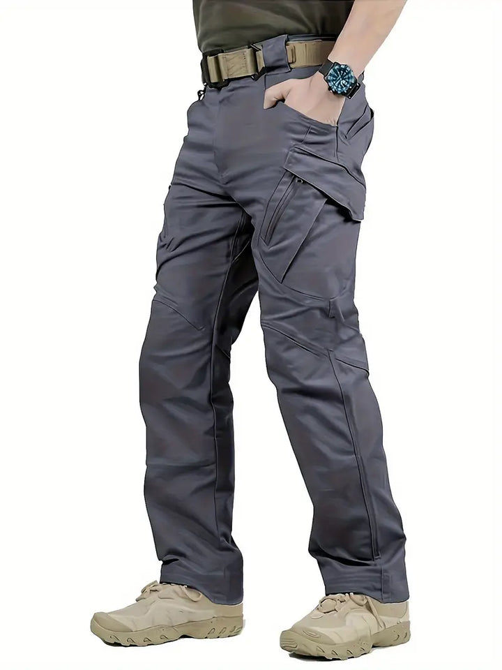 Men's Multi-Pocket Work Trousers for Outdoor Activities