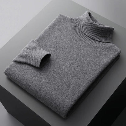 Men's Premium Cashmere Turtleneck Sweater