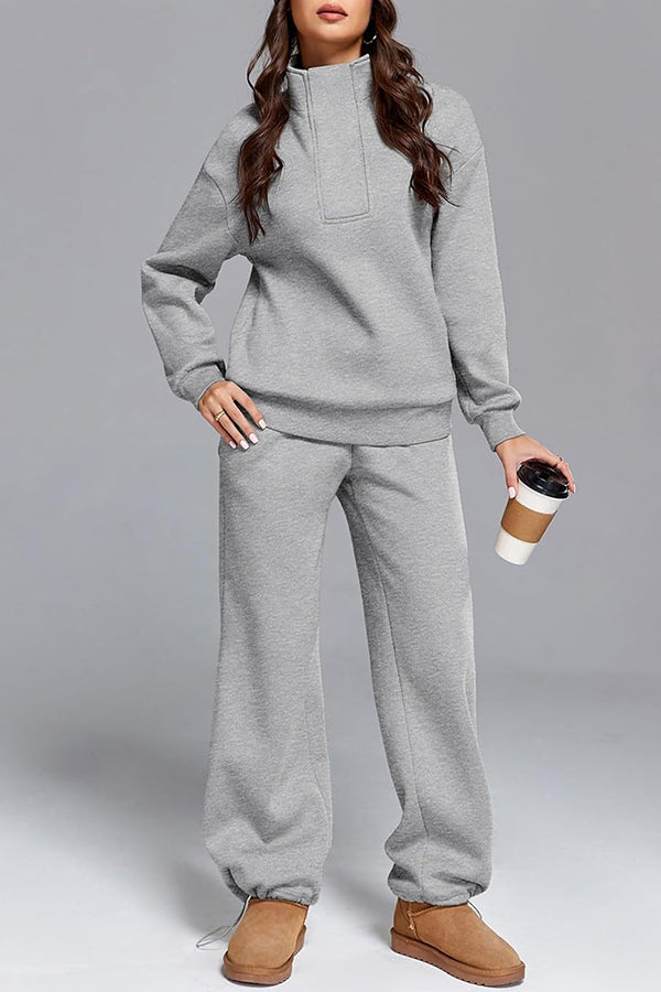 Sarah | Women's Relaxed Wide-Leg Sweatpants Set