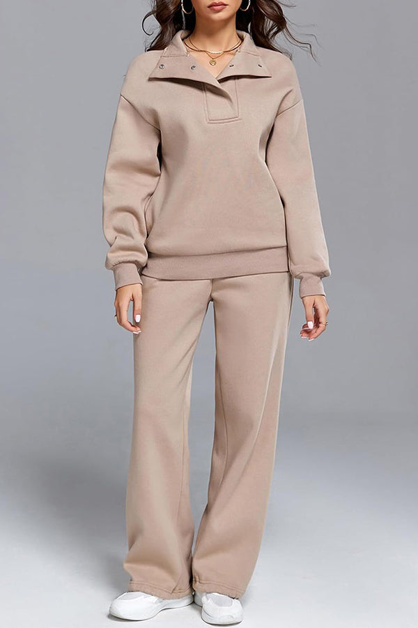 Sarah | Women's Relaxed Wide-Leg Sweatpants Set